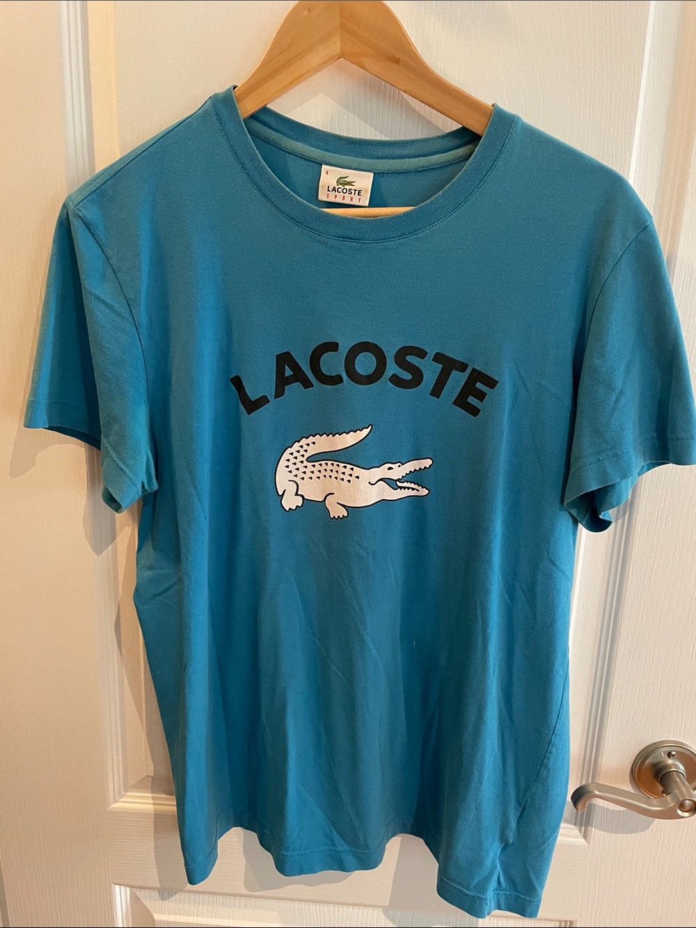 Lacoste Teal Logo Crocodile T-Shirt